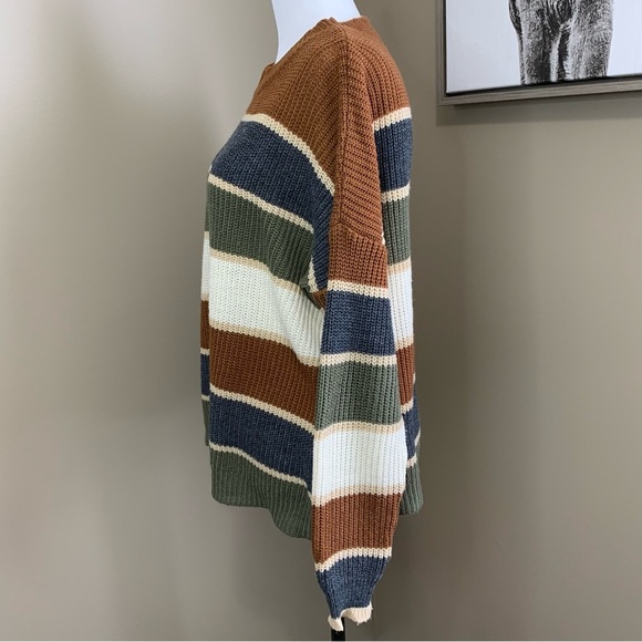 SHEIN Lune Drop Shoulder Crew Next Knit Sweater - Picture 5 of 11